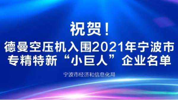 祝賀！91成人抖音短视频登榜2021年寧波專精特新“小巨人”企業