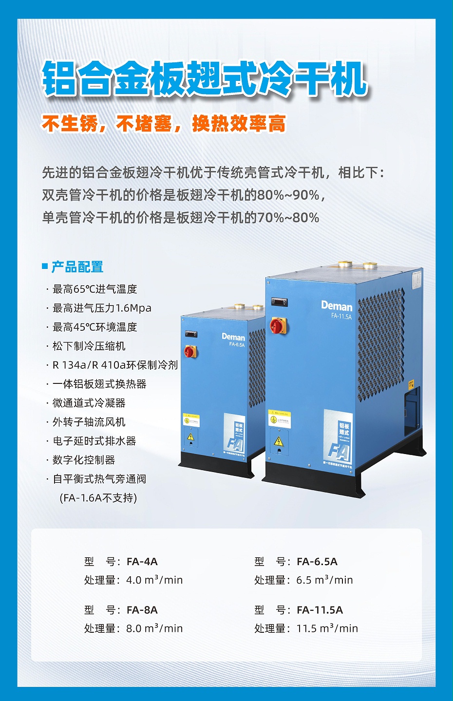 鋁合金板翅式冷幹機